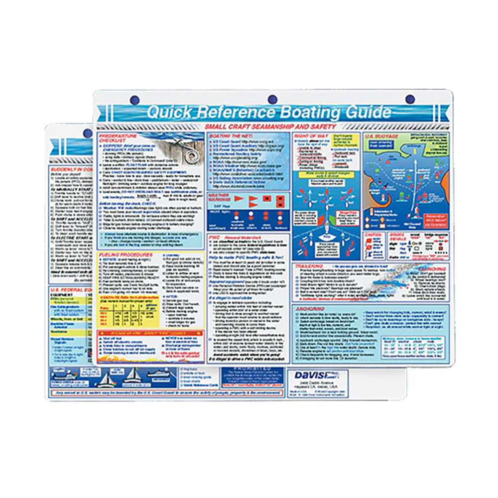 Davis Quick Reference Boating Guide Card - Pro Anglers Choice